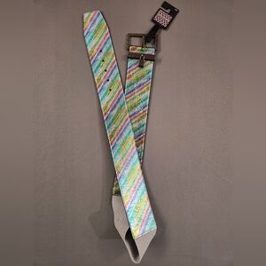Kurt Geiger Multicolor Rainbow Striped Belt